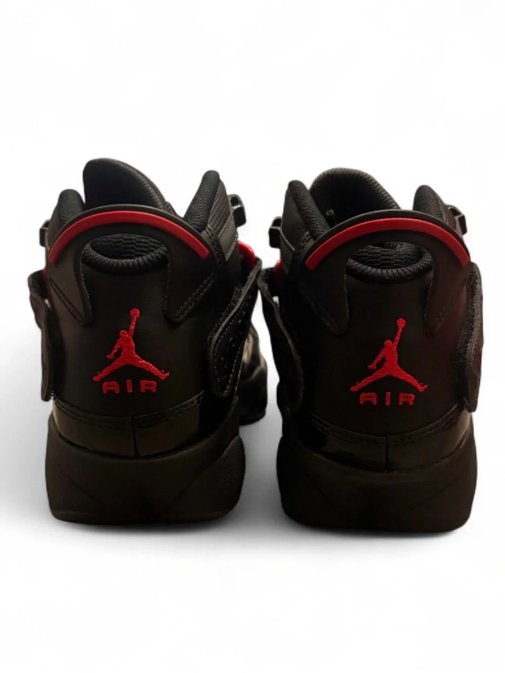 Jordan 6 Rings Black Anthracite Fire Red